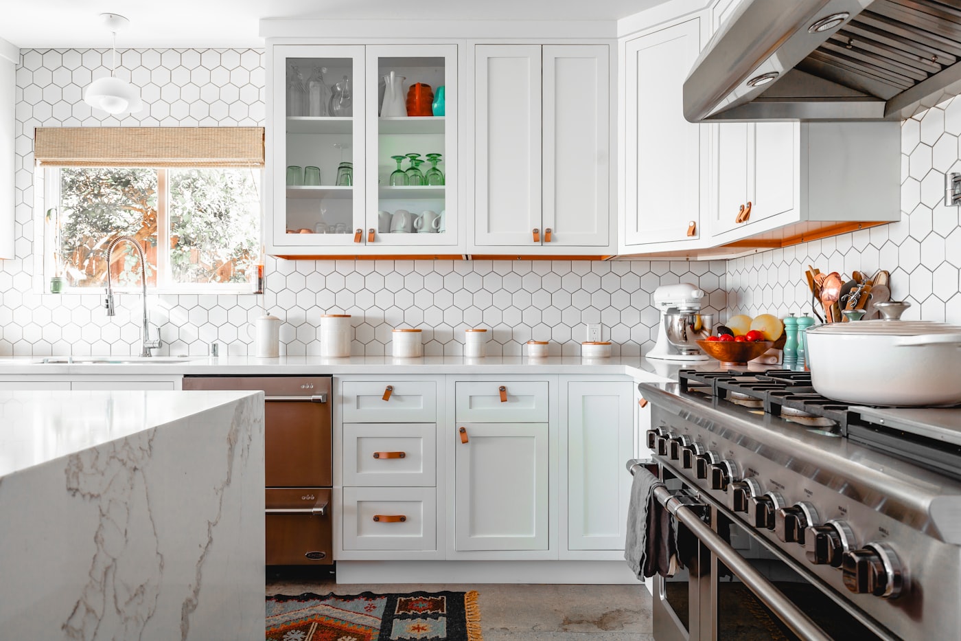 L-shaped and U-shaped kitchen layouts